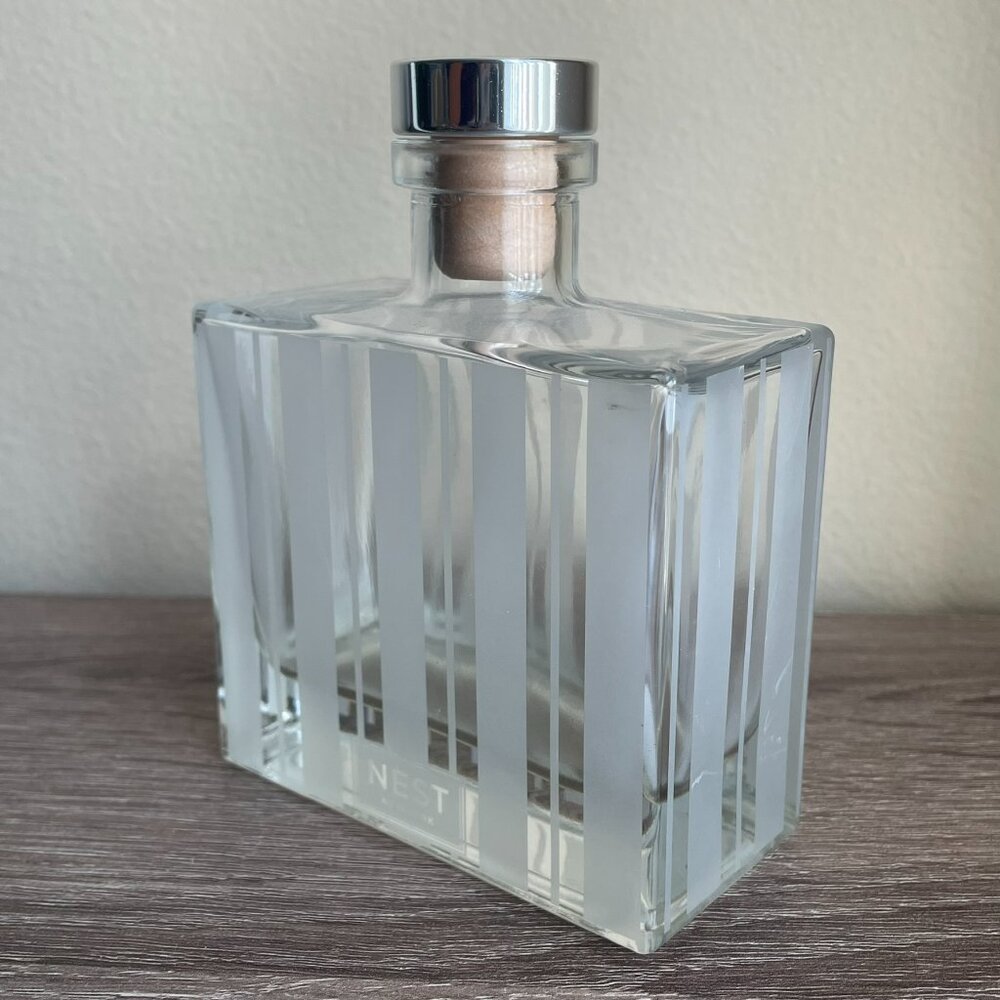 NEST Diffuser Glass Bottle 5.9 oz | Empty | Holiday Gift Vase Art Deco Designer
